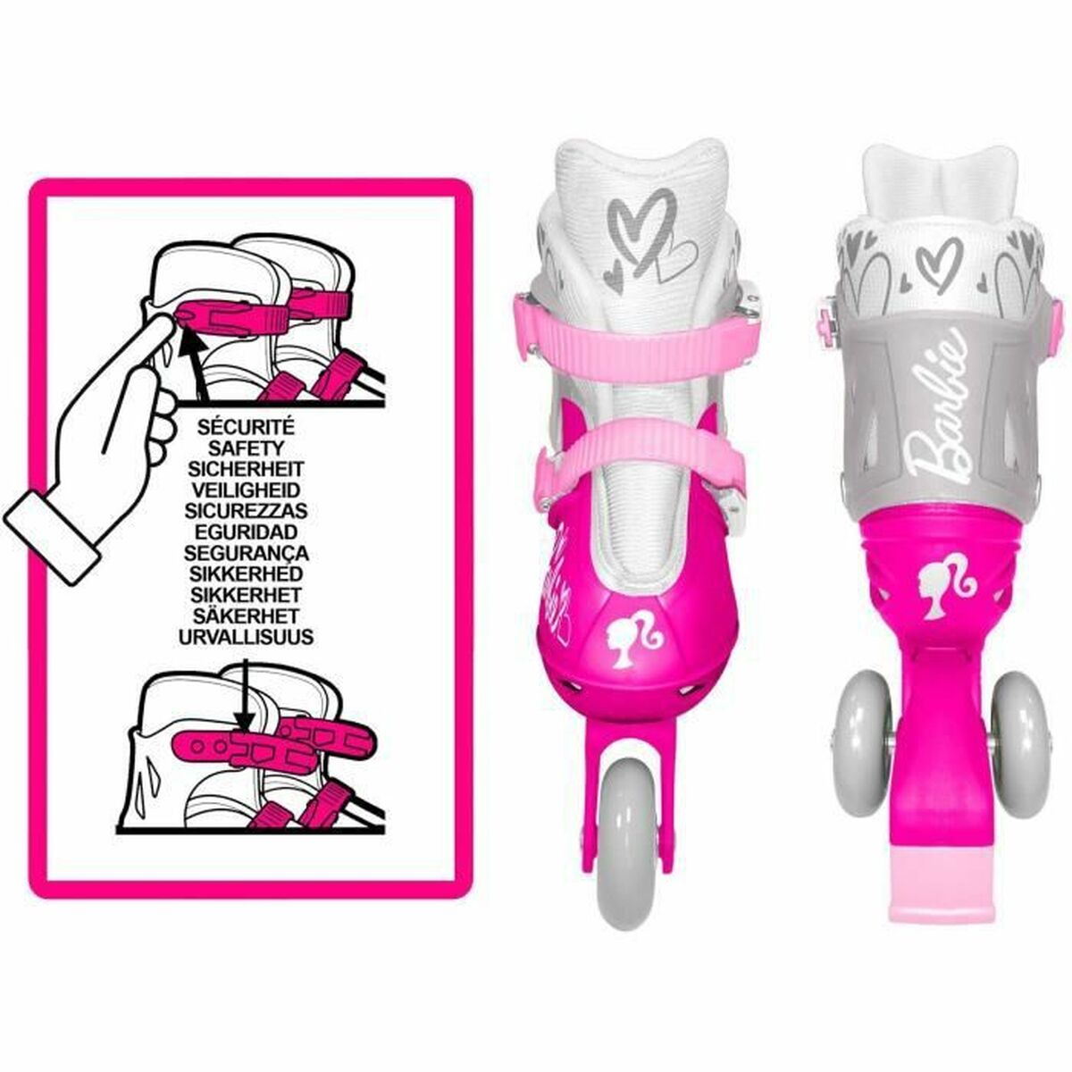 Одноосные ролики Barbie-2