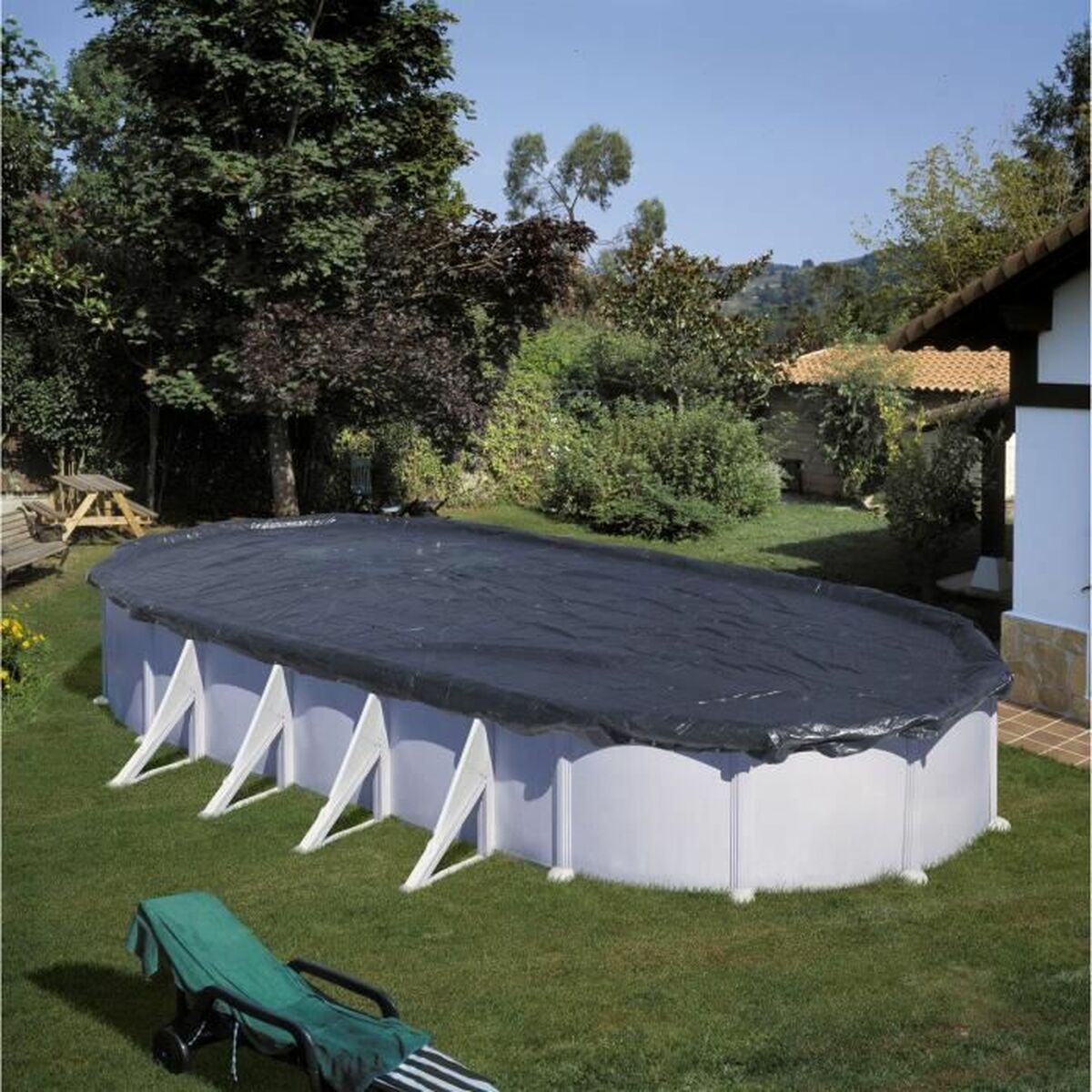 Покрытия для бассейнов Gre   Чёрный 5 x 3 m-2