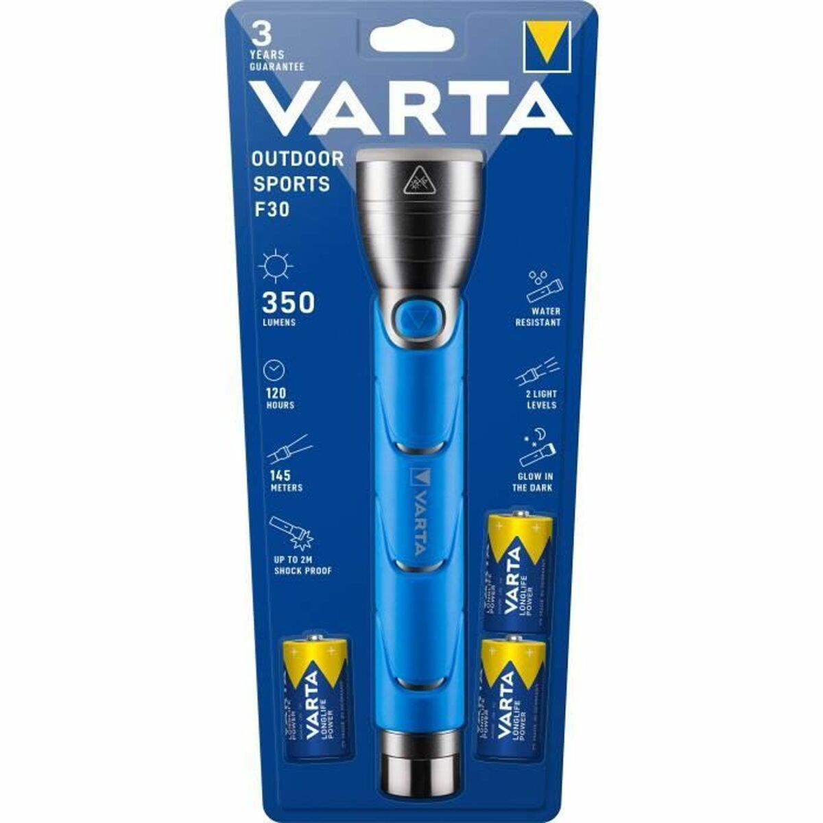 Фонарь LED Varta Outdoor Sports F30 Синий 350 lm-3