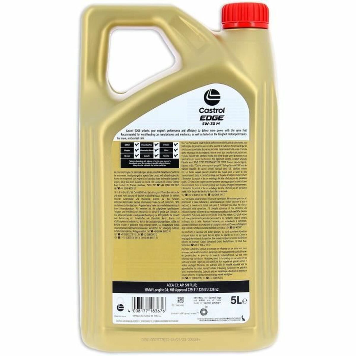 Моторное масло Castrol Edge Заправка Diesel Гибридный 5W30 5 L-3