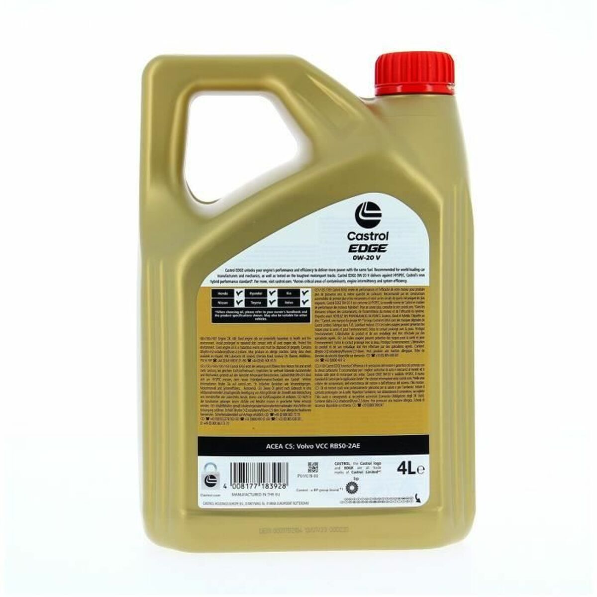 Моторное масло Castrol EDGE Заправка Diesel Гибридный 0W20 4 L-3
