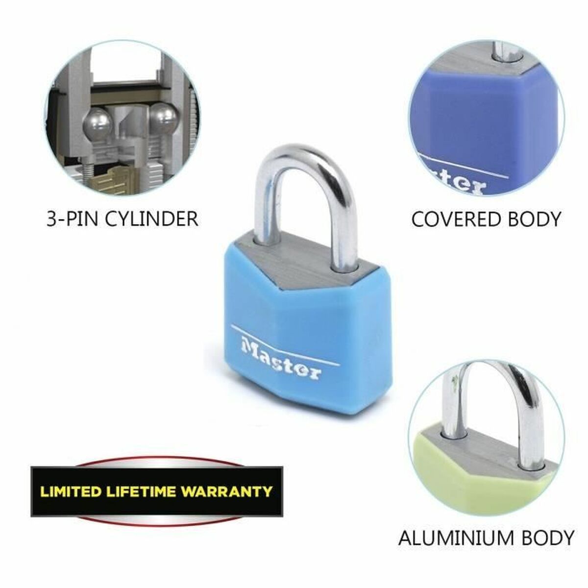 Навесной замок для багажа Master Lock-3