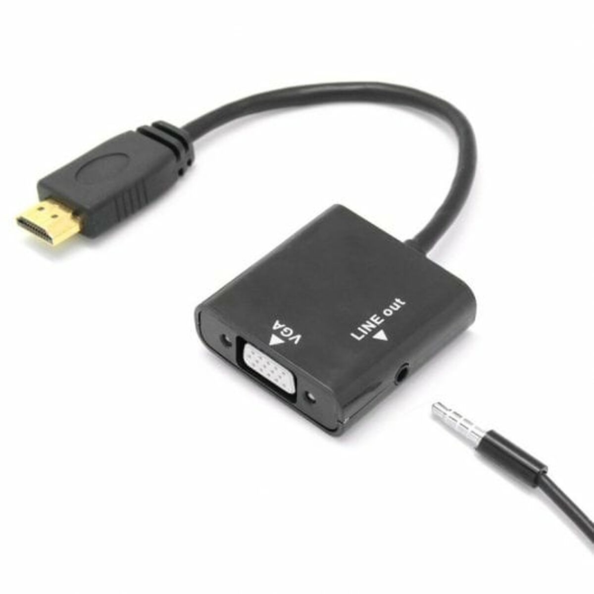 Электрический адаптер PcCom Essential HDMI VGA Jack 3.5 mm-2
