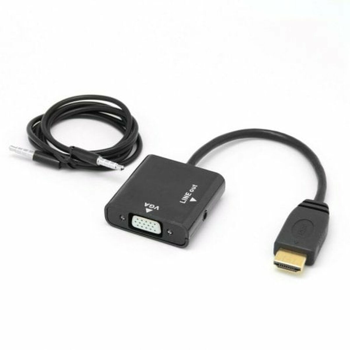 Электрический адаптер PcCom Essential HDMI VGA Jack 3.5 mm-3