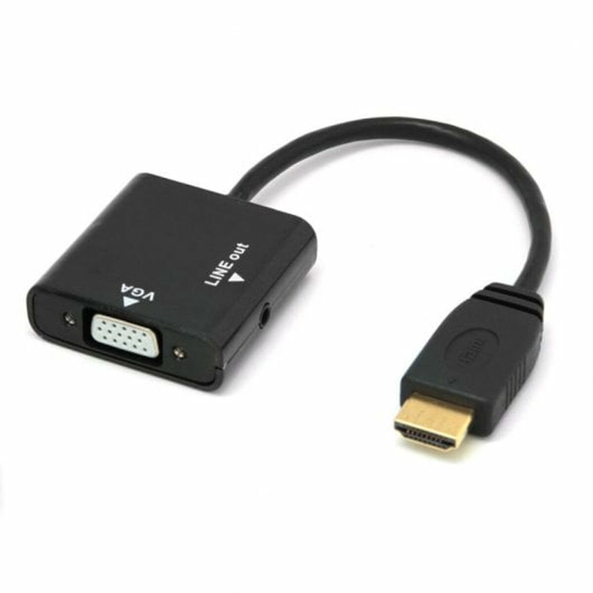 Электрический адаптер PcCom Essential HDMI VGA Jack 3.5 mm-4