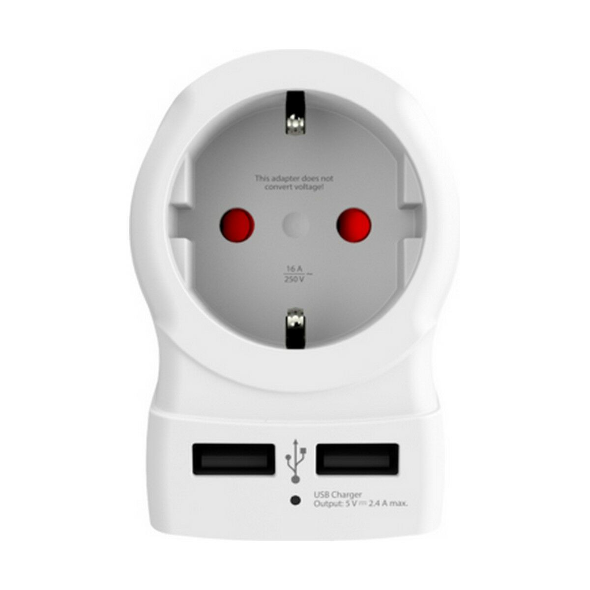 Электрический адаптер Skross 1500280 USB x 2 Европейская Великобритания-2