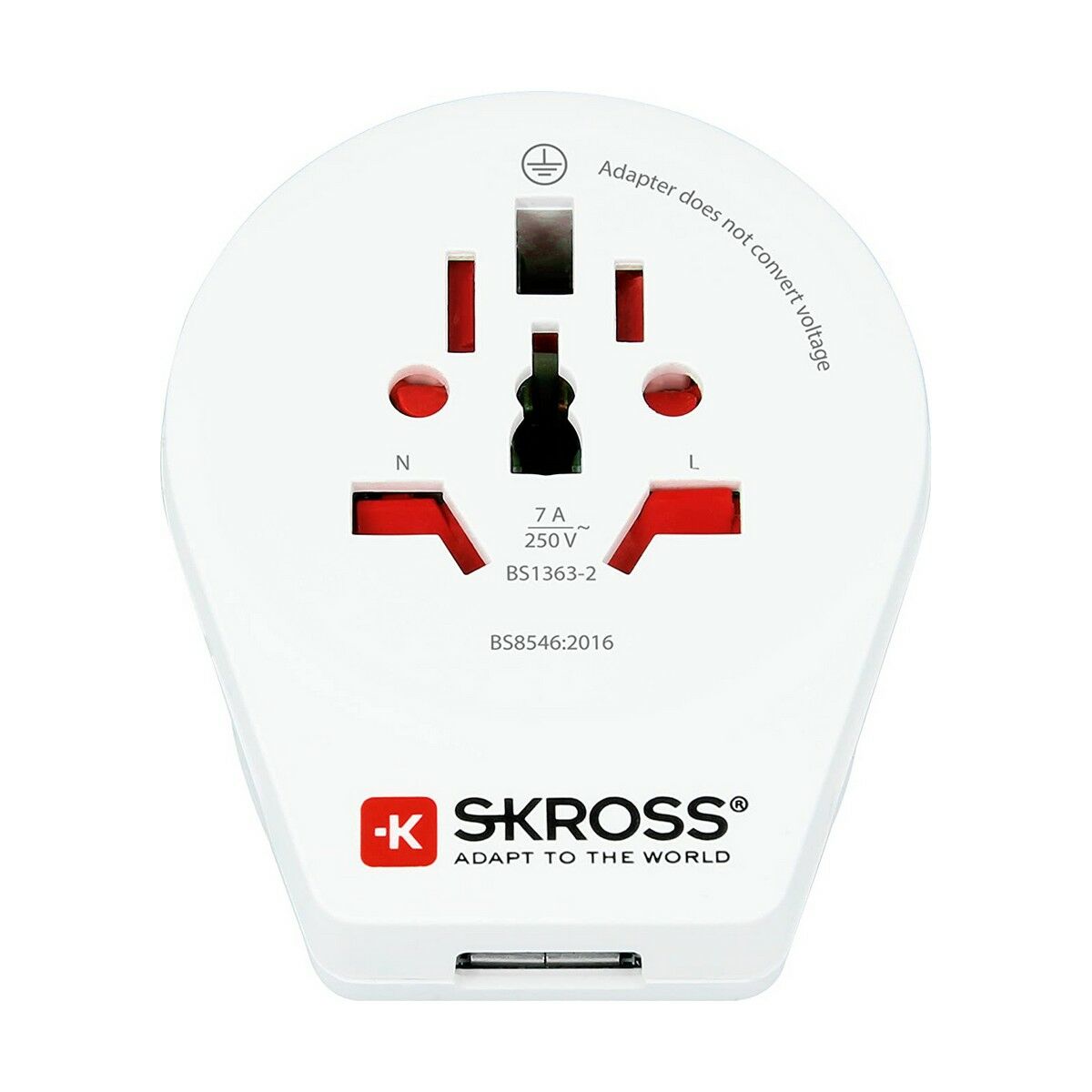 Электрический адаптер Skross 1500267 Великобритания Международный 1 x USB-3