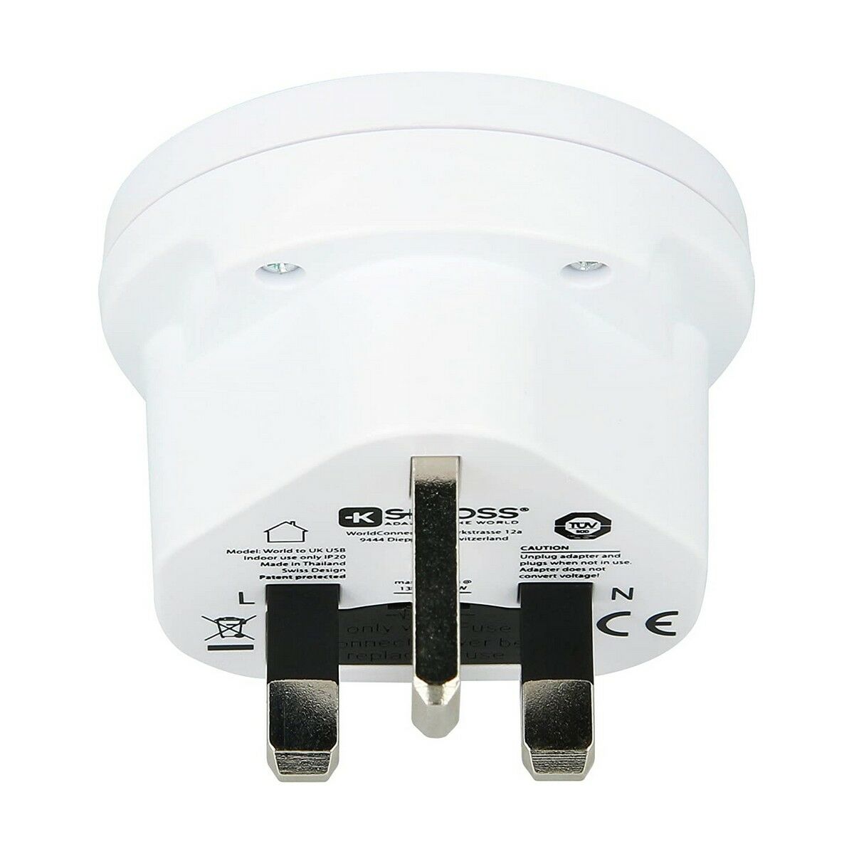Электрический адаптер Skross 1500267 Великобритания Международный 1 x USB-4
