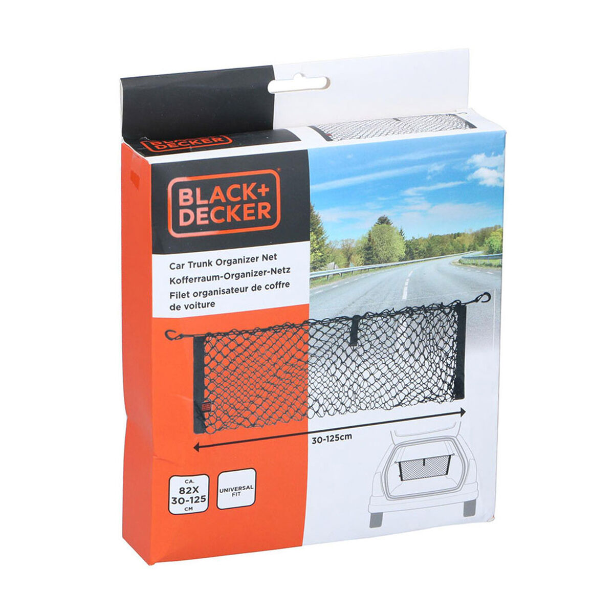 Malha de bagagem Black & Decker Preto 30-125 x 82 cm