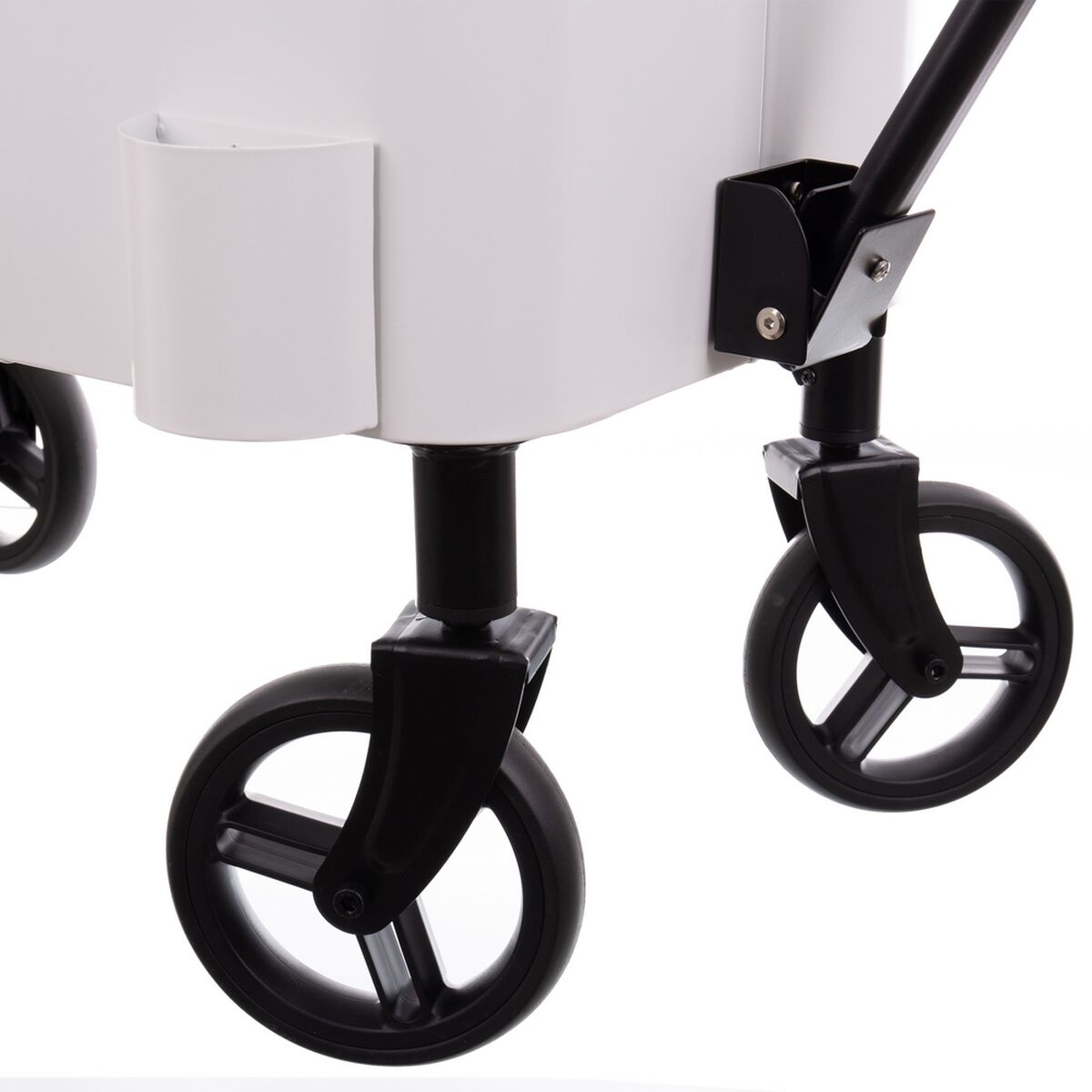 Portable Refrigerator Fresh White Metal Steel Polypropylene 66 x 35 x 60 cm-3