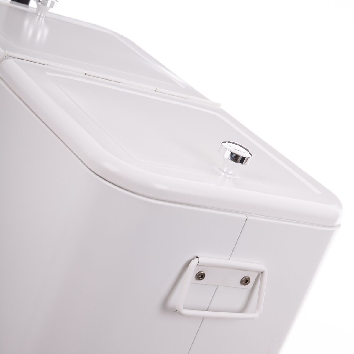 Portable Refrigerator Fresh White Metal Steel Polypropylene 66 x 35 x 60 cm-5