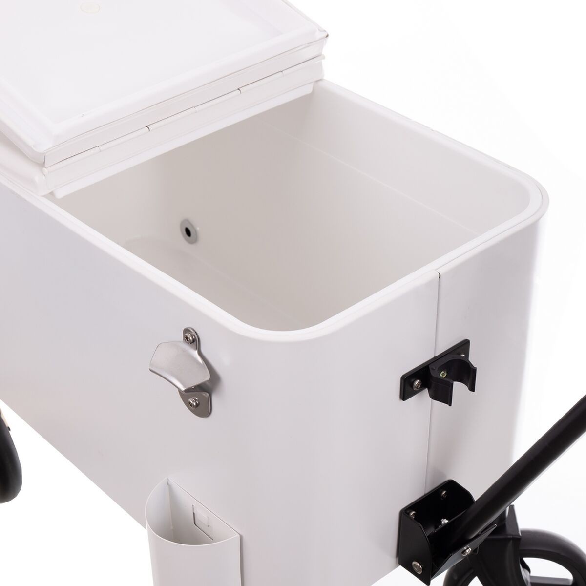 Portable Refrigerator Fresh White Metal Steel Polypropylene 66 x 35 x 60 cm-6