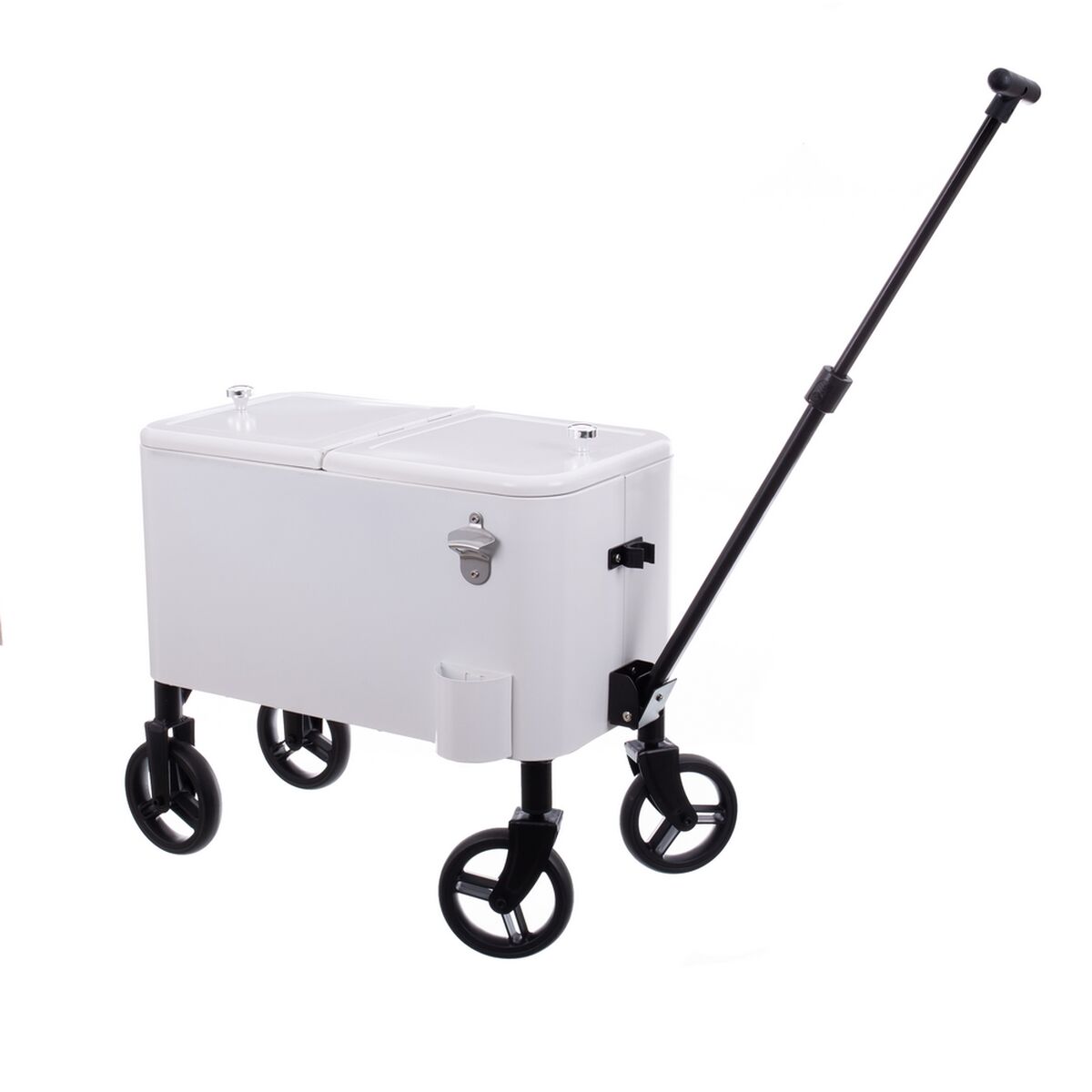 Portable Refrigerator Fresh White Metal Steel Polypropylene 66 x 35 x 60 cm-8