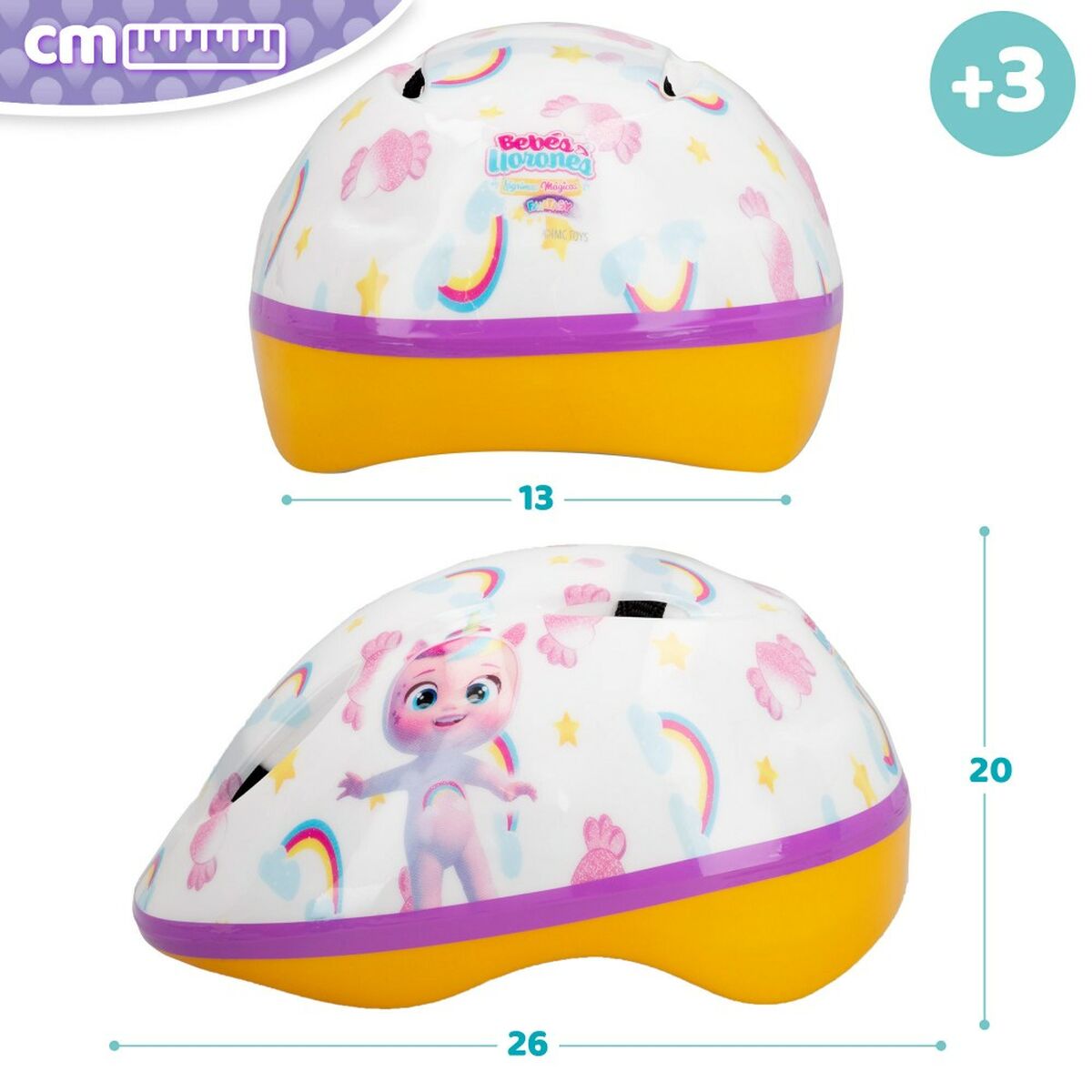 Детская каска Cry Babies DREAMY (4 штук) (52-55 cm)-3