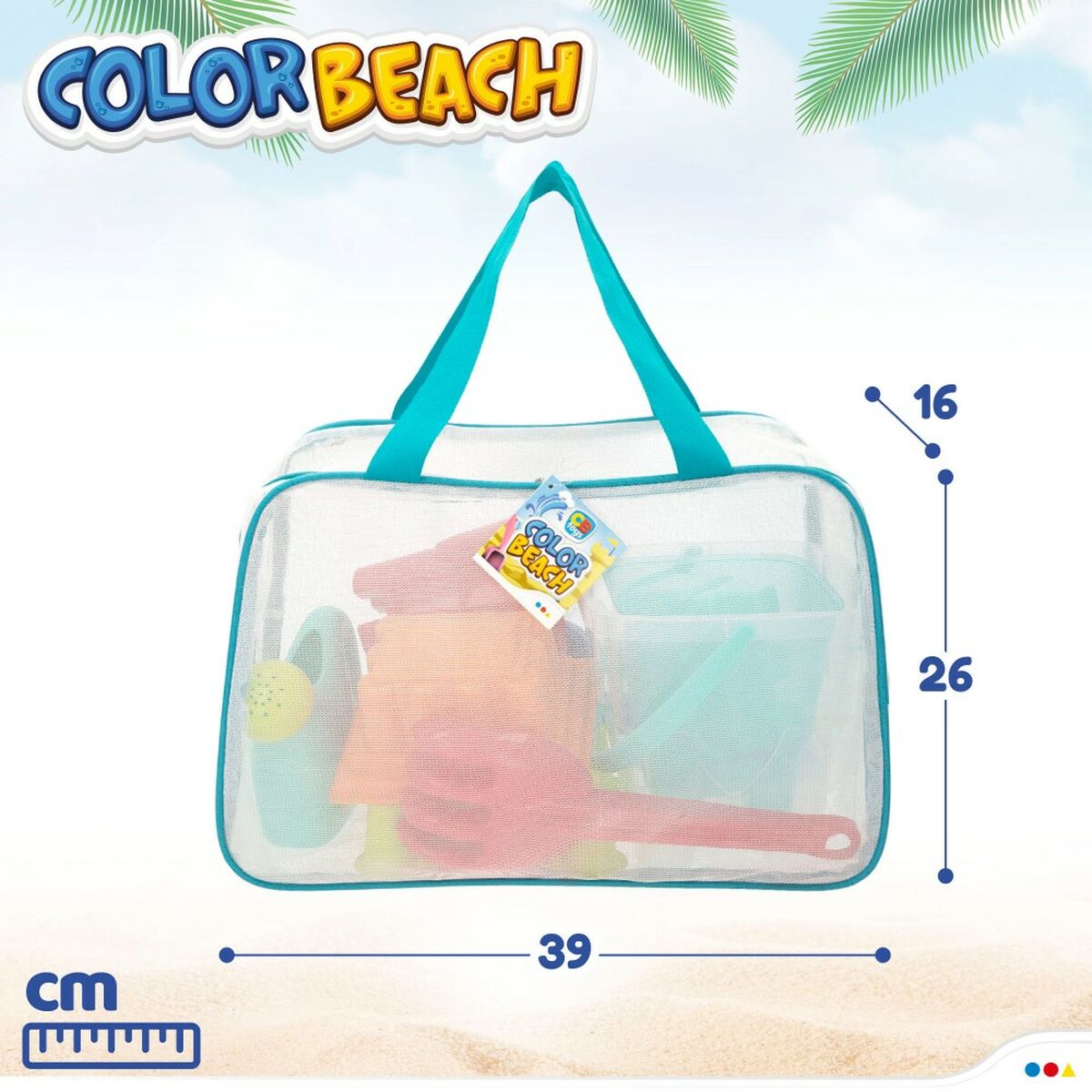 Набор пляжных игрушек Colorbaby полипропилен (12 штук)-2