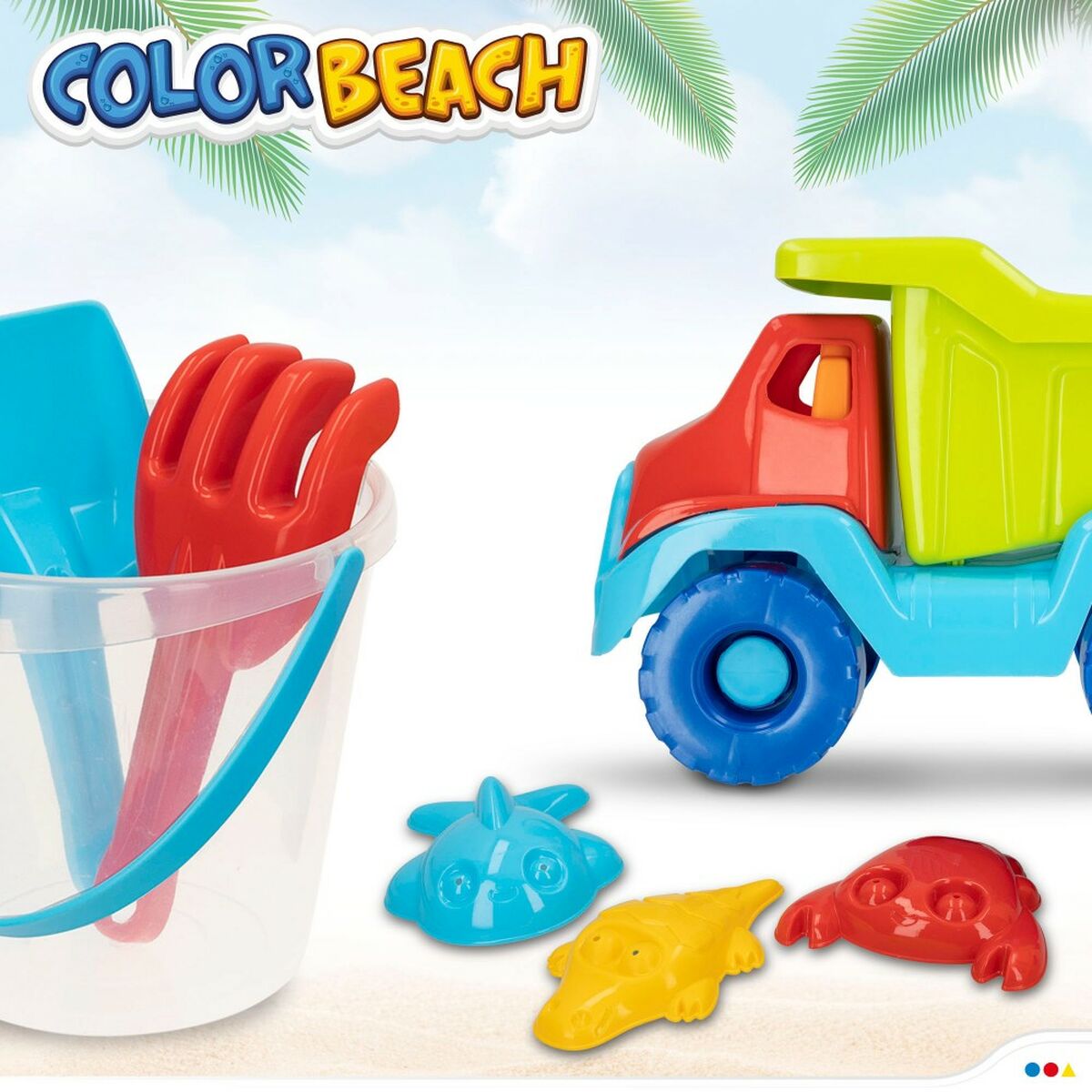 Набор пляжных игрушек Colorbaby полипропилен (8 штук)-6