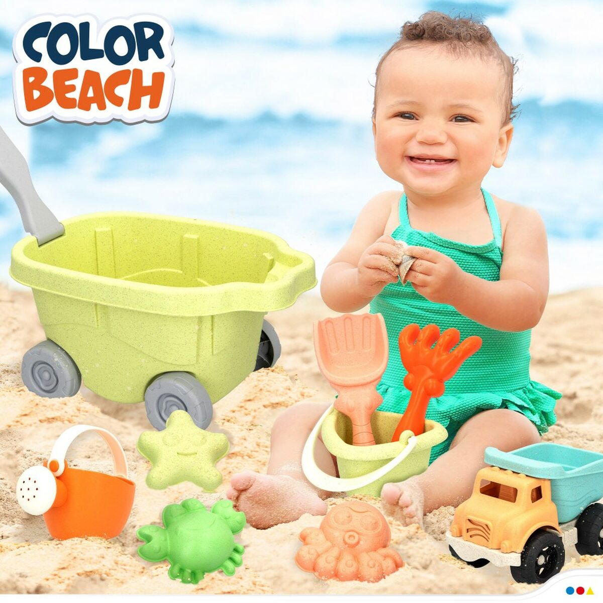 Набор пляжных игрушек Colorbaby 16,5 x 11 x 11 cm (2 штук)-3