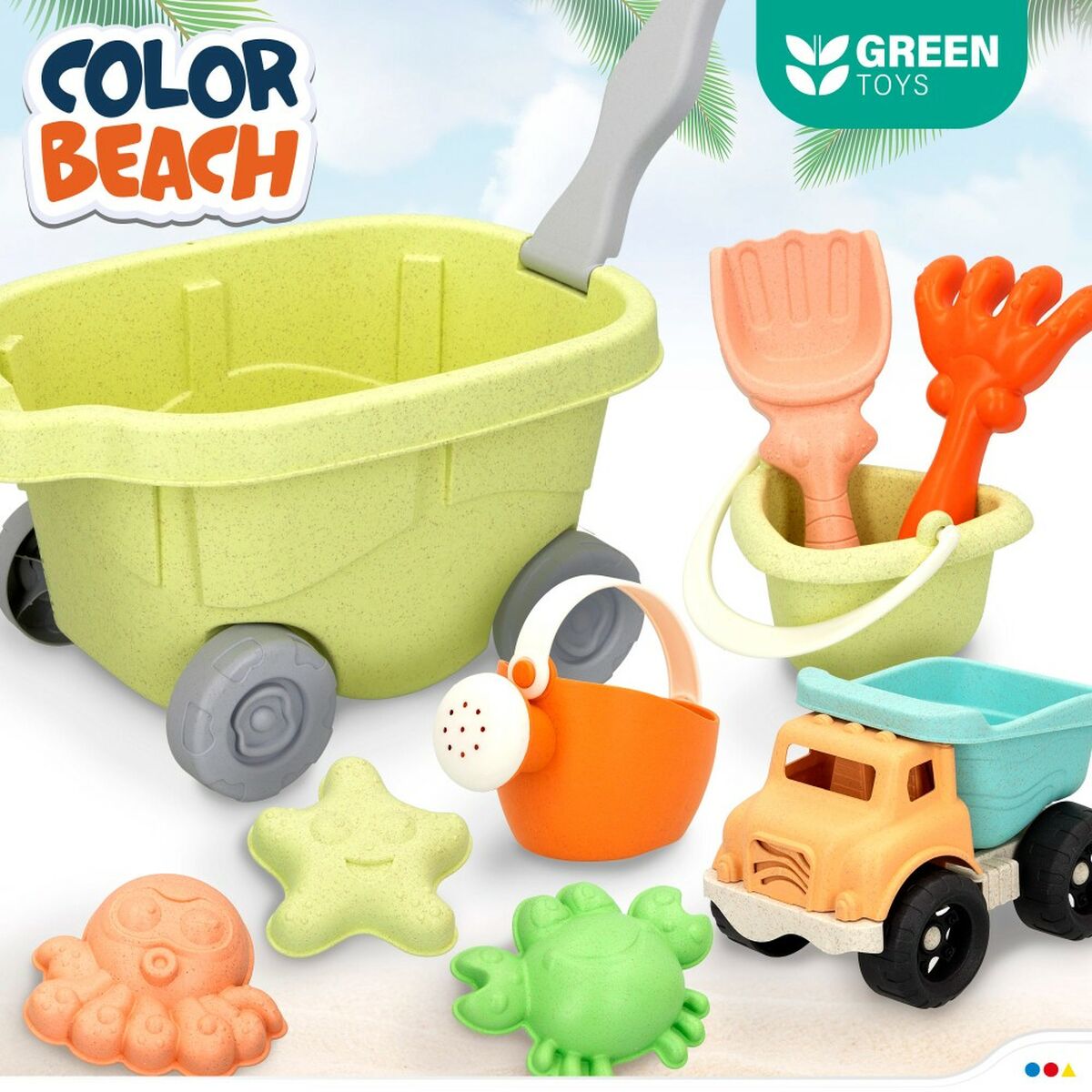Набор пляжных игрушек Colorbaby 16,5 x 11 x 11 cm (2 штук)-5