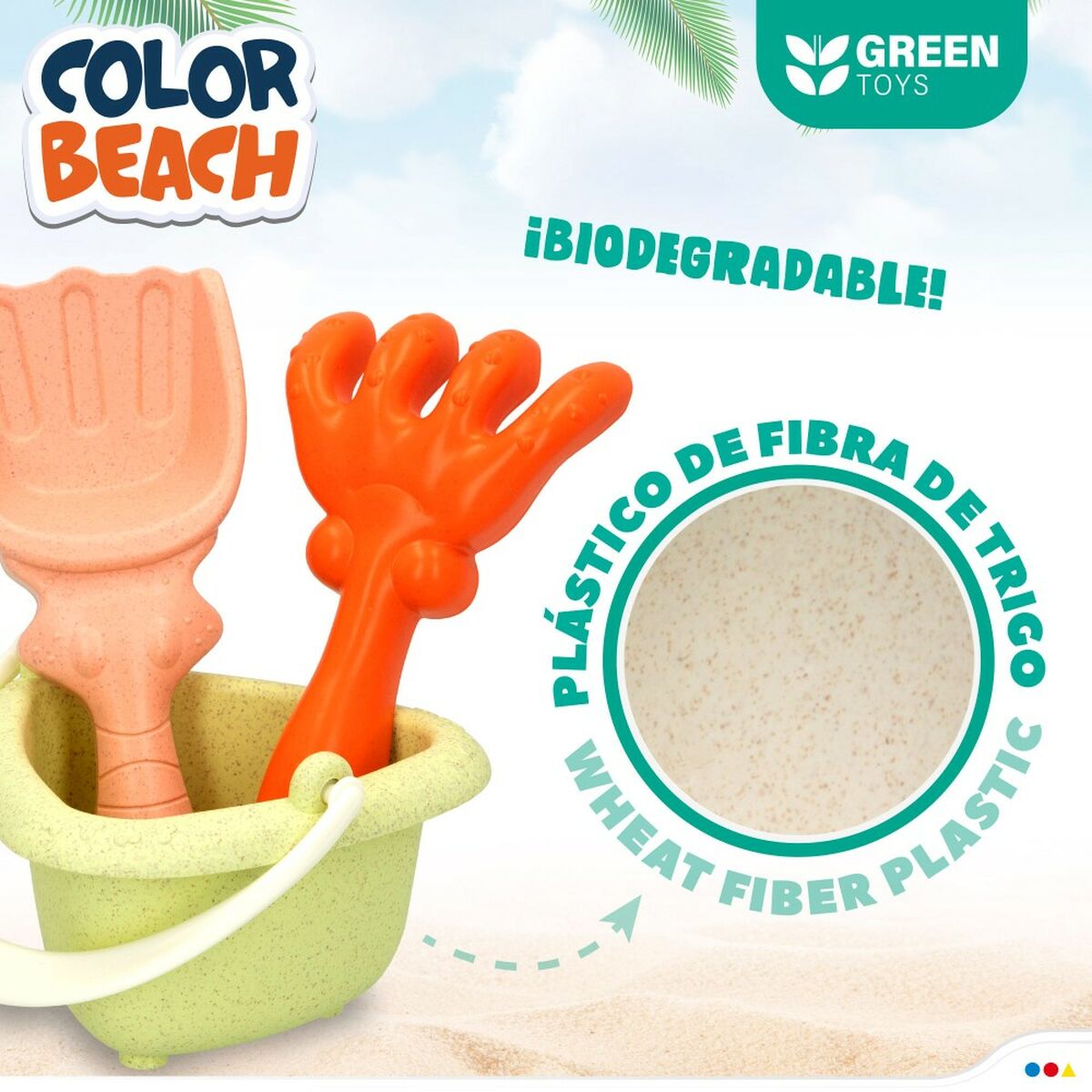 Набор пляжных игрушек Colorbaby 16,5 x 11 x 11 cm (2 штук)-6