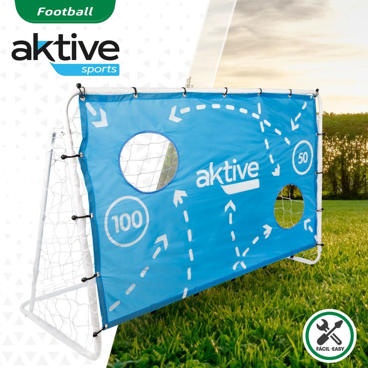 Футбольные ворота Aktive 182 x 91 x 122 cm-6