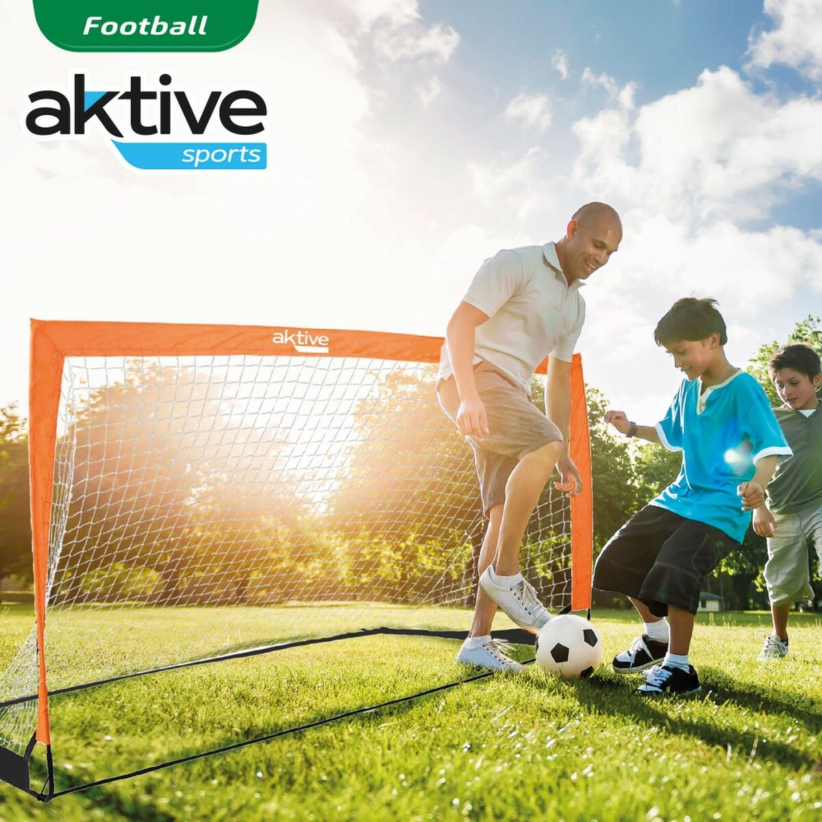 Футбольные ворота Aktive 200 x 100 x 100 cm (2 штук)-3