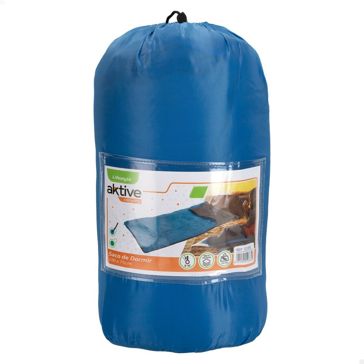 Aktive Sleeping Bag 1 Wrap 190 x 2.5 x 75 cm (4 pieces)-3