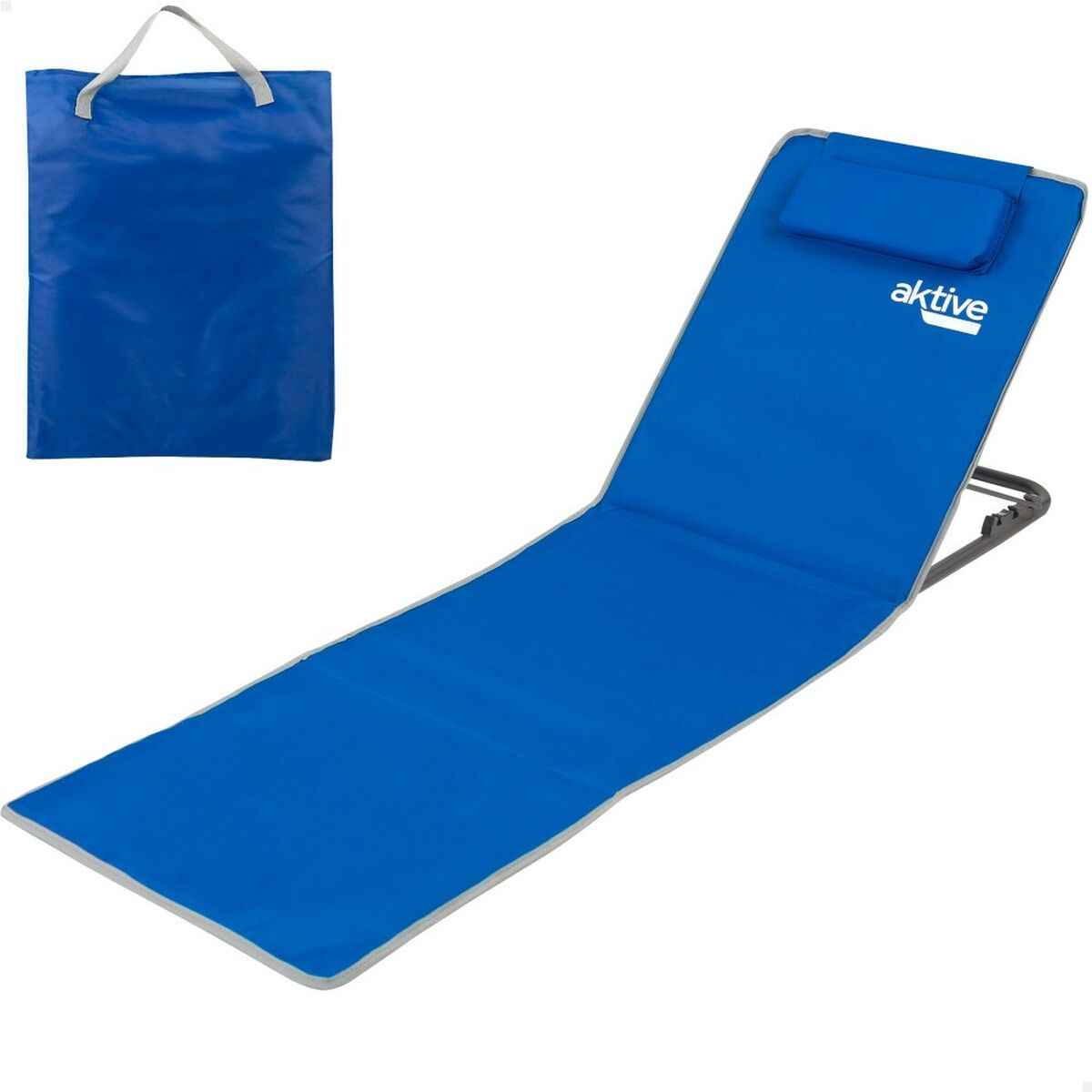Коврик Aktive наклоняется 147 x 55 x 48 cm PVC 600D Синий Сталь Губка (4 штук)-2