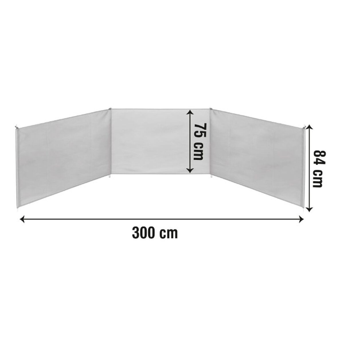 Заслон от ветра Aktive 300 x 84 x 2 cm 300 x 85 x 2 cm-5