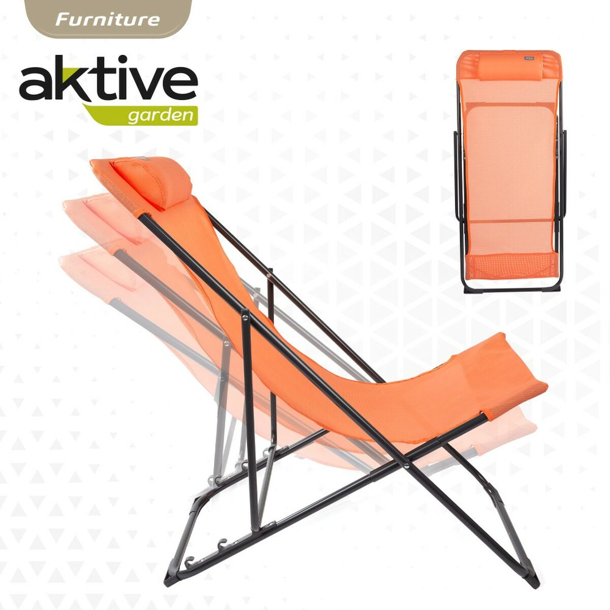 Складной гамак Aktive Оранжевый 52 x 87 x 77 cm (4 штук)-4