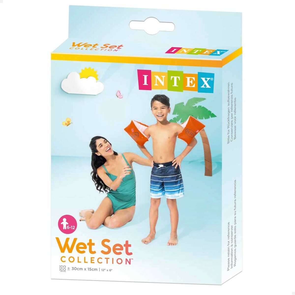 Меховая муфта Intex неон Красный 30 x 15 cm (36 штук)-5