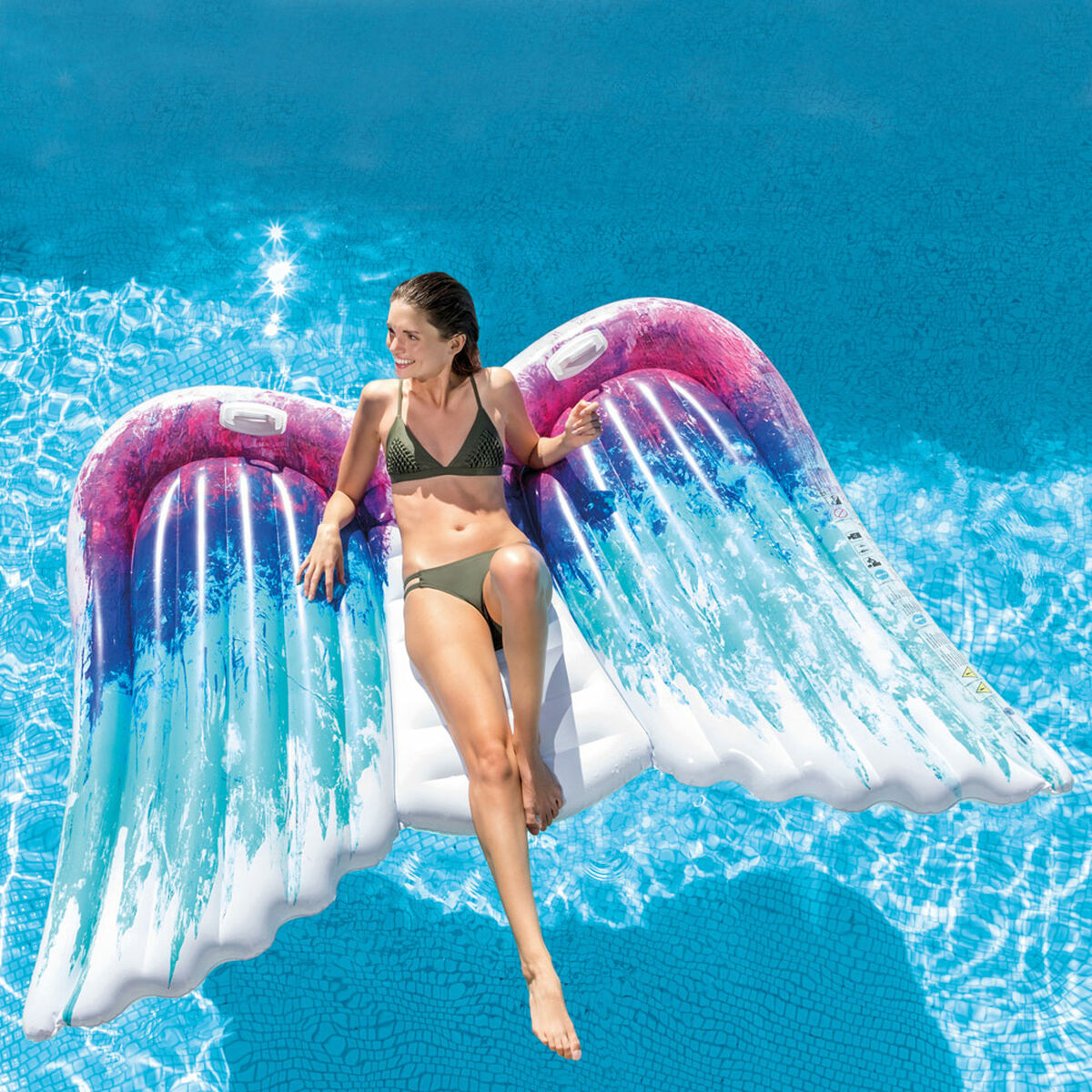 Надувной матрас Intex Colette Miller С ручками Крылья ангела 251 x 160 cm (4 штук)-3