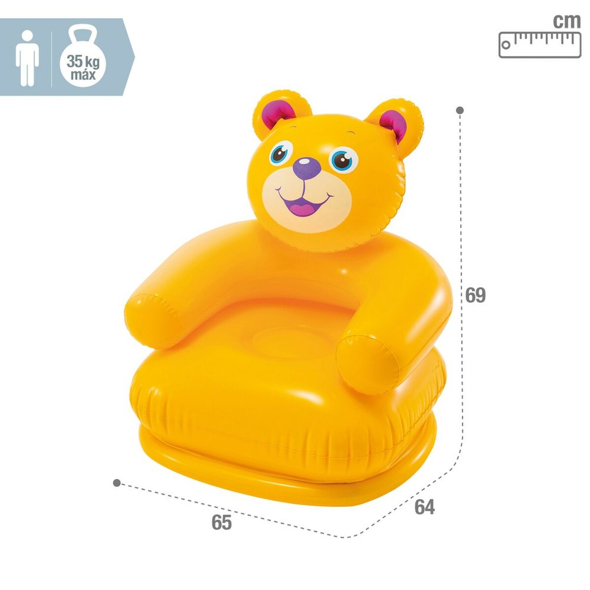 Надувное кресло Intex HAPPY ANIMAL 66 x 79 x 64 cm (12 штук)-5
