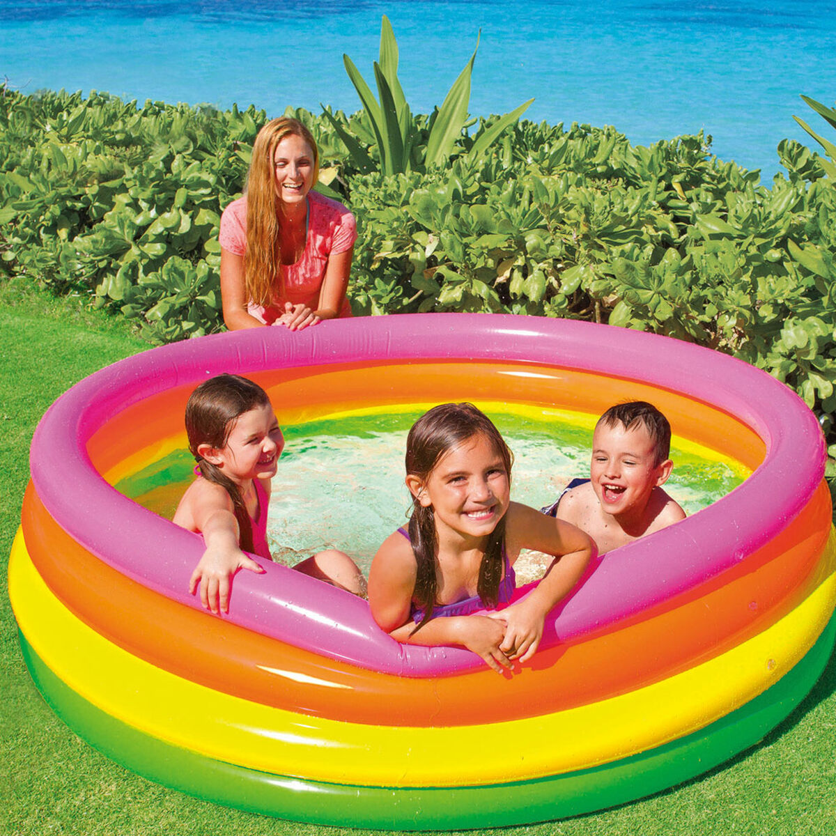 Детские надувное кресло Intex Sunset Обруч 780 L 168 x 46 x 168 cm (6 штук)-3
