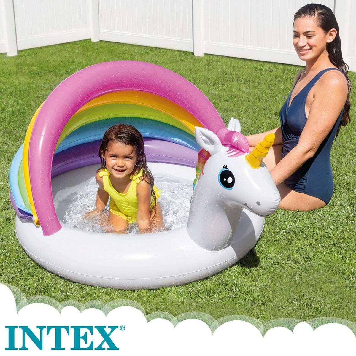 Детские надувное кресло Intex Единорог Тент 45 L 102 x 69 x 127 cm (6 штук)-3