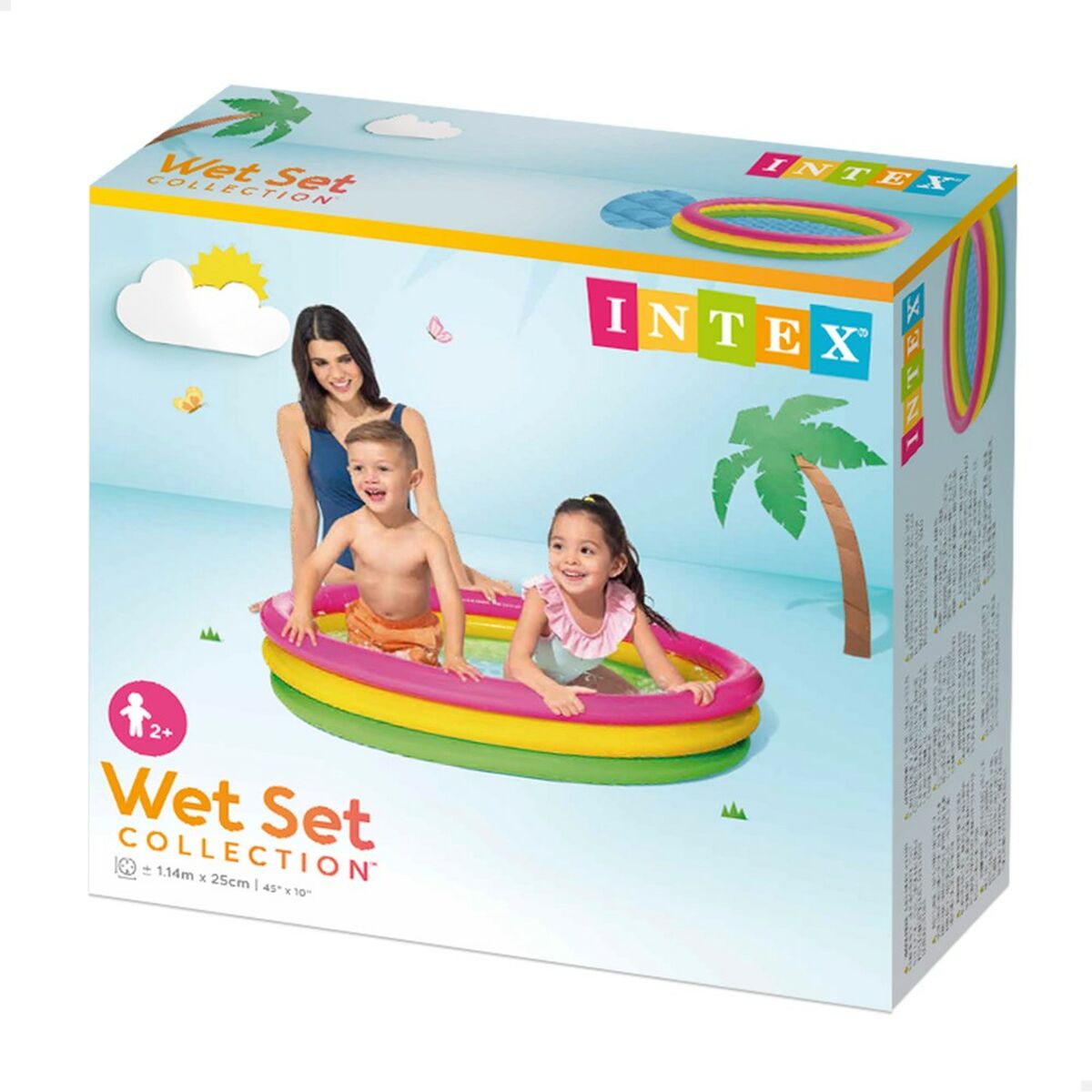Детские надувное кресло Intex Sunset Обруч 131 L 114 x 25 x 114 cm (6 штук)-4