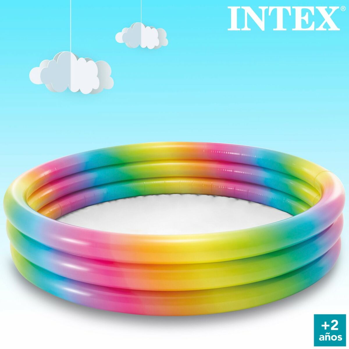 Детские надувное кресло Intex Разноцветный Обруч 330 L 147 x 33 x 147 cm (6 штук)-5