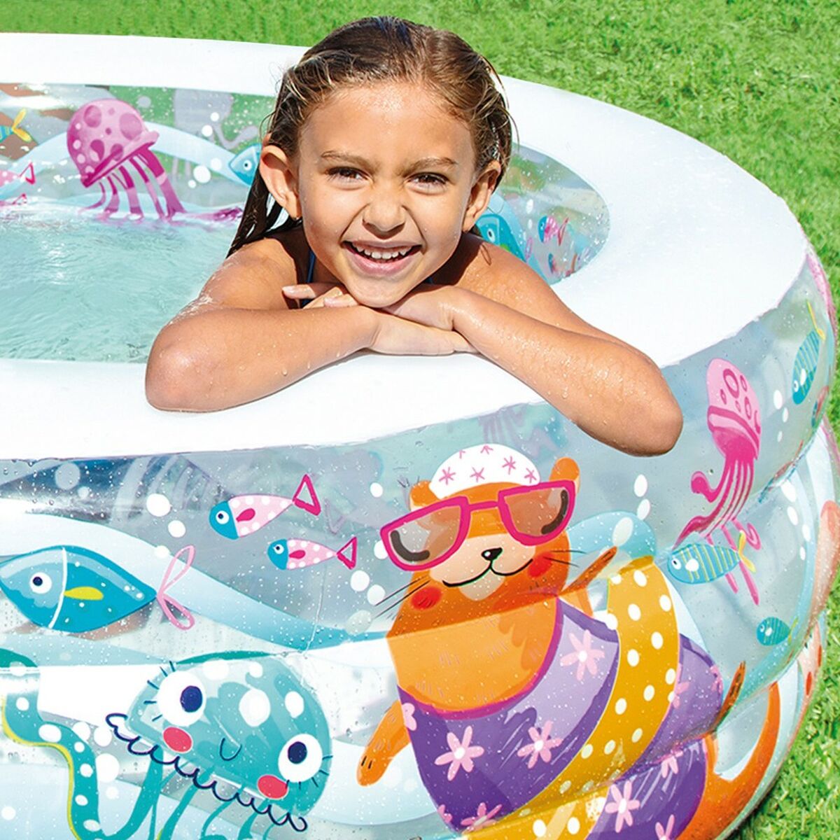 Детские надувное кресло Intex Водолей 360 L 152 x 56 x 152 cm (3 штук)-3