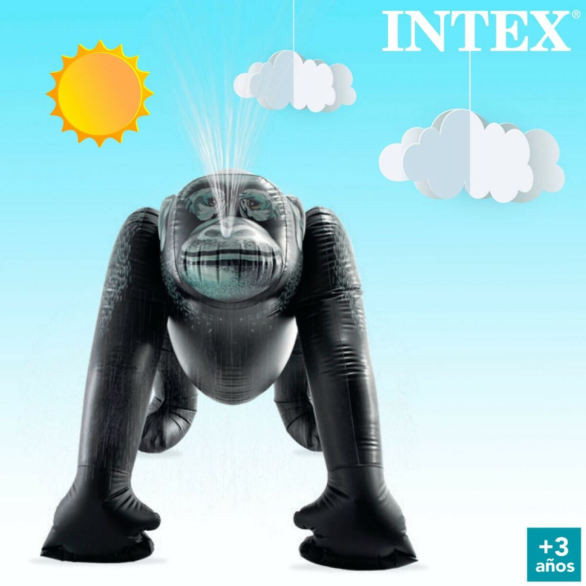 Игрушка, поливалка, распылитель воды Intex PVC 170 x 185 x 170 cm Горилла-5