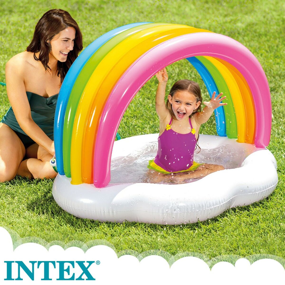 Детские надувное кресло Intex Радужная 84 L 119 x 84 x 94 cm (6 штук)-3