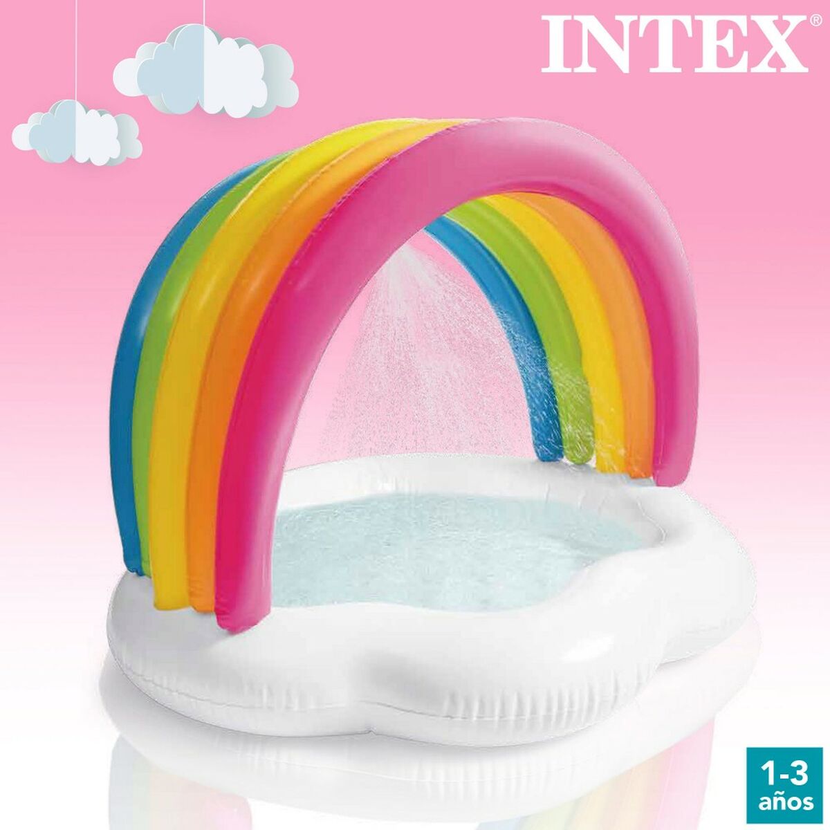 Детские надувное кресло Intex Радужная 84 L 119 x 84 x 94 cm (6 штук)-5