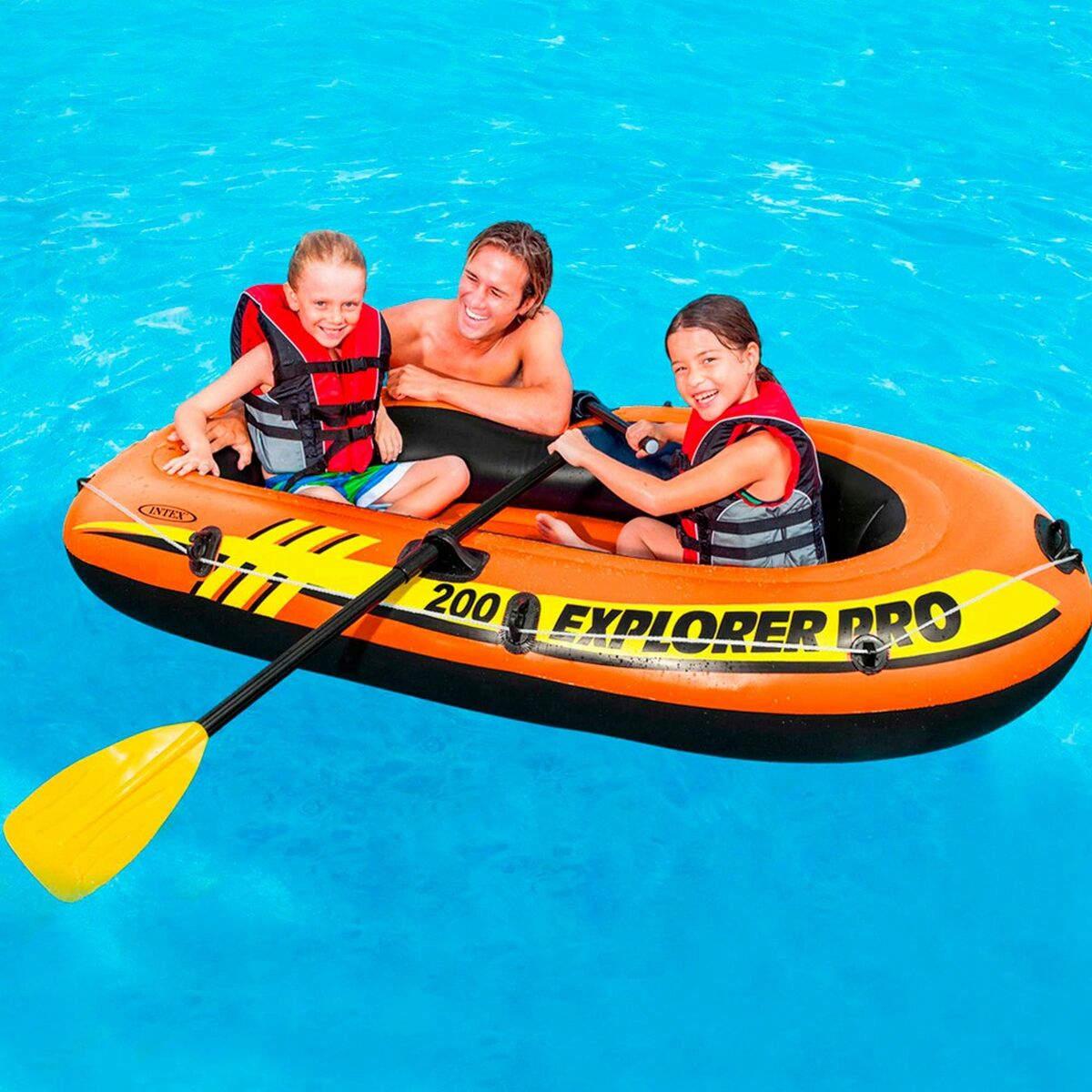 Надувная лодка Intex Explorer Pro 200 3 штук 196 x 33 x 102 cm-4