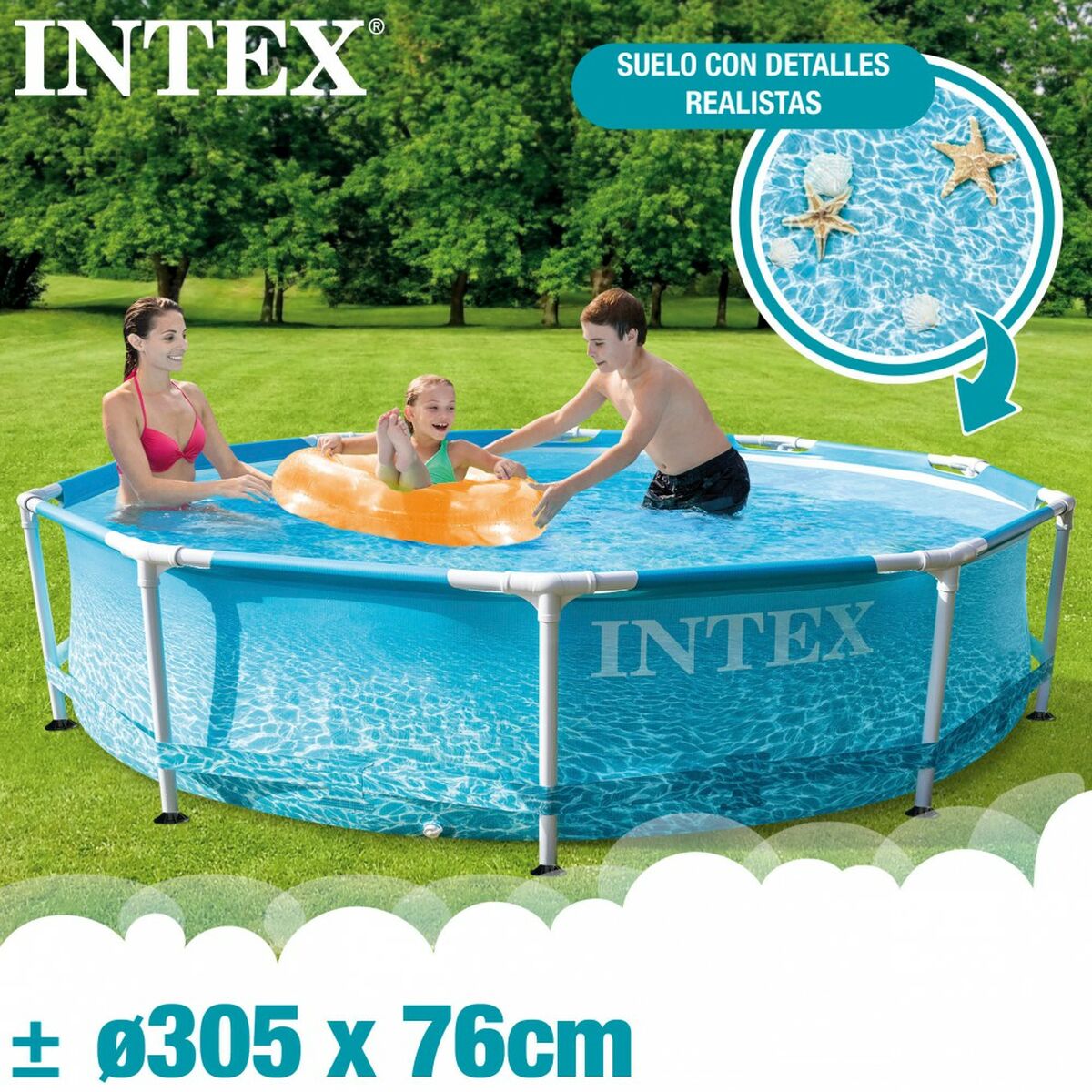 Бассейн Съемный Intex 28208NP 305 x 76 x 305 cm-5