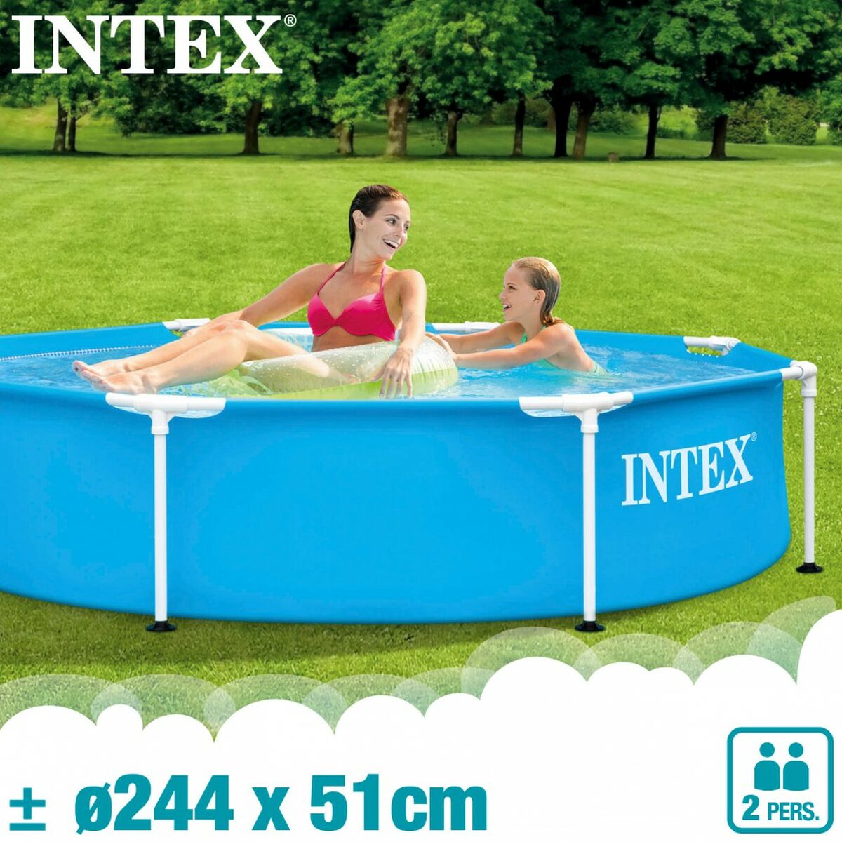 Бассейн Съемный Intex 28205NP 244 x 51 x 244 cm 1828 L-3