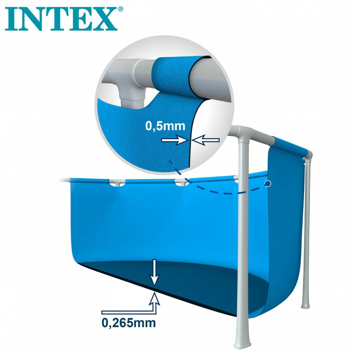 Бассейн Съемный Intex 28205NP 244 x 51 x 244 cm 1828 L-4