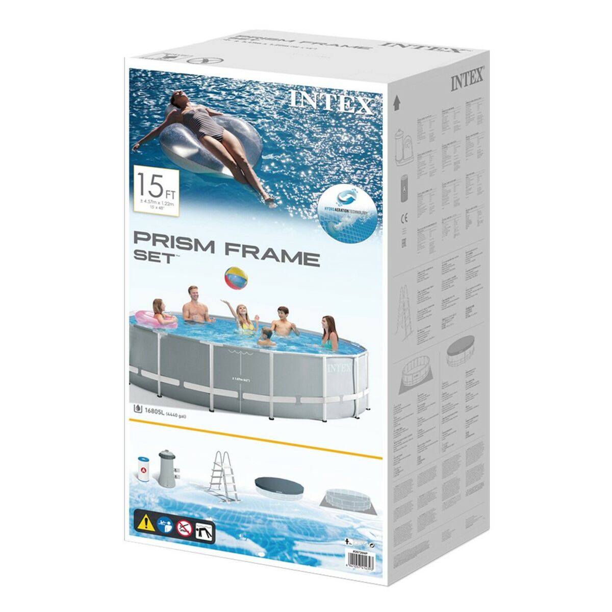 Бассейн Съемный Intex 26726GN 457 x 122 x 457 cm-2