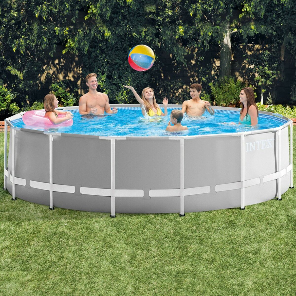 Бассейн Съемный Intex 26726GN 457 x 122 x 457 cm-6