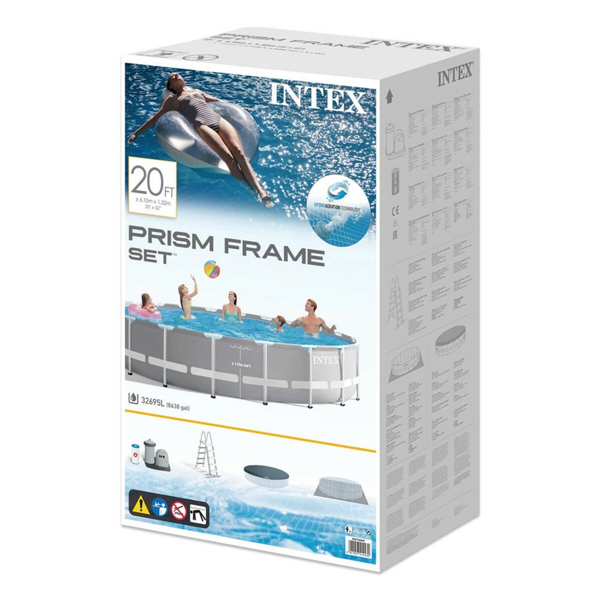 Бассейн Съемный Intex 26756NP 610 x 132 x 610 cm-2