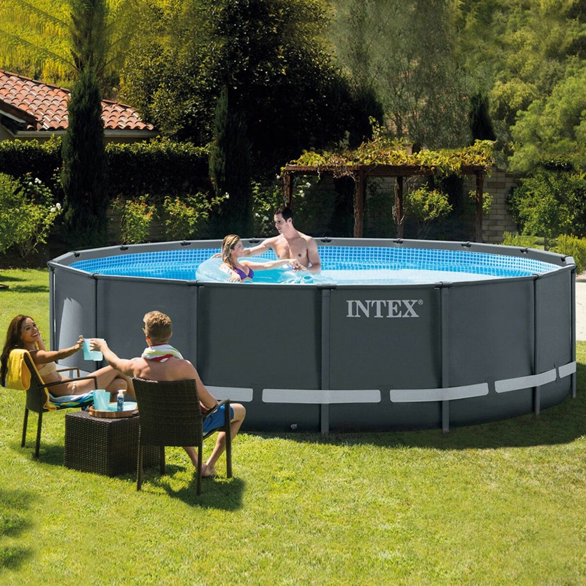 Бассейн Съемный Intex 488 x 122 x 488 cm-6