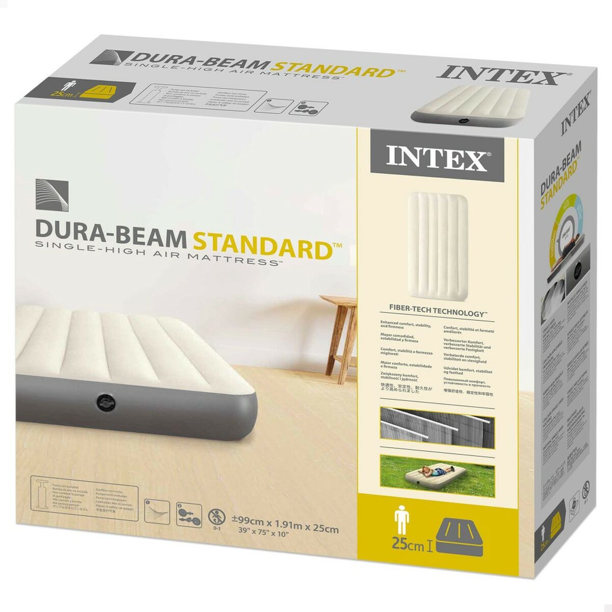 Intex Inflatable Mattress 99 x 25 x 191 cm (4 pieces)-4
