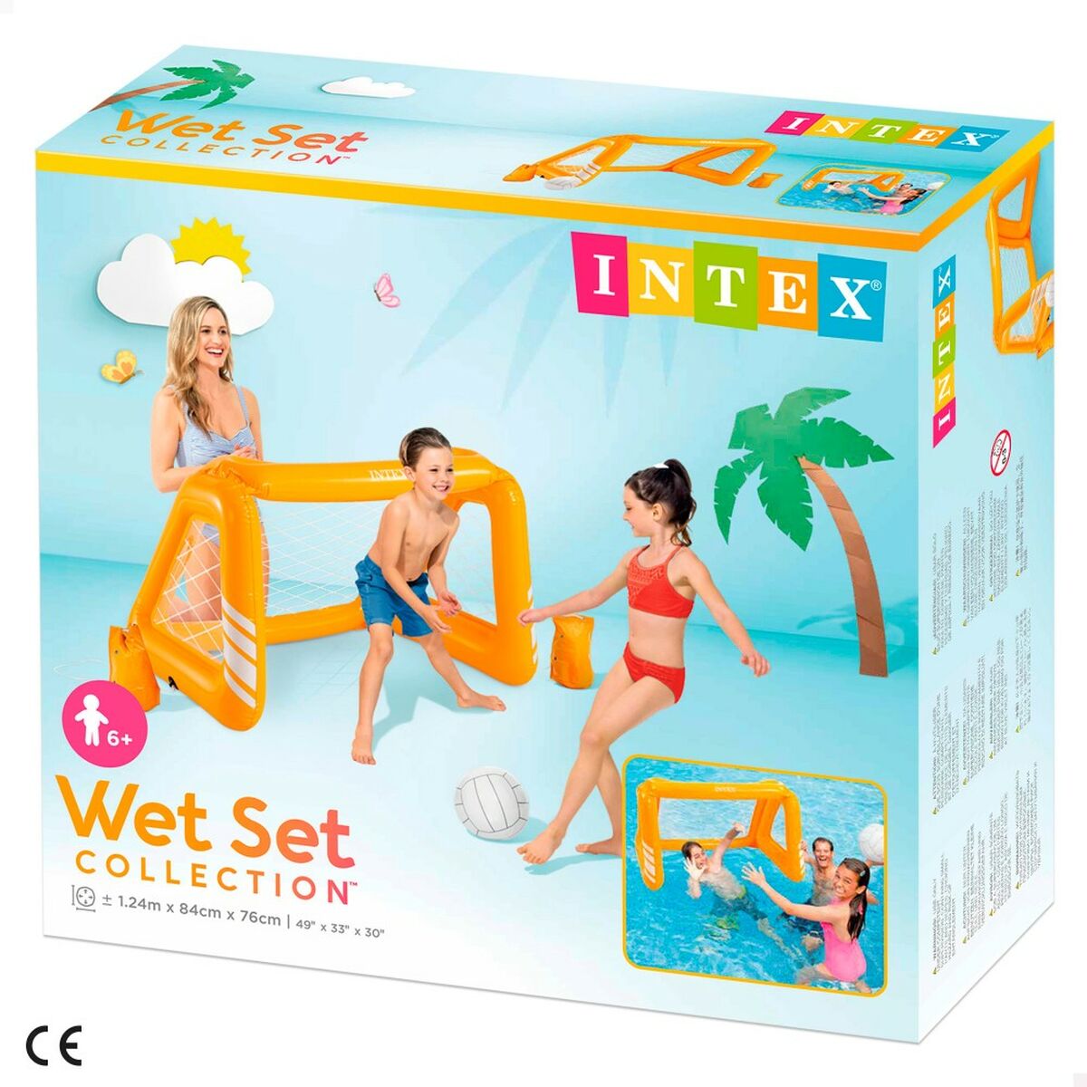 Надувные ворота Intex 58507EP         Оранжевый-4